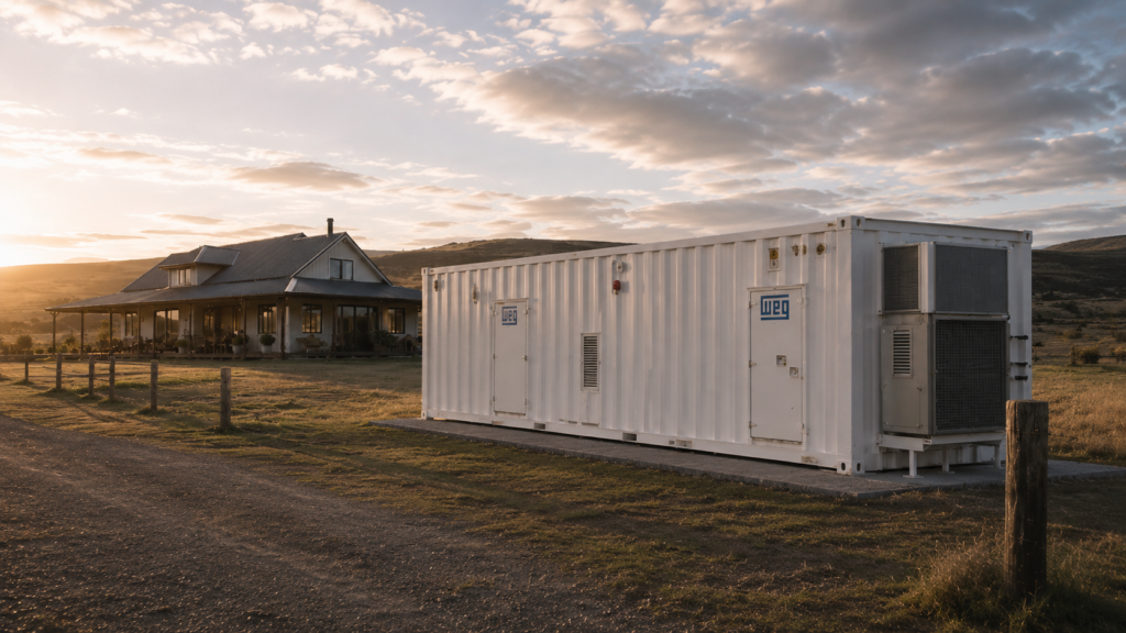 Armazenamento de energia para áreas remotas